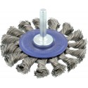 Brosse ronde Fil d'acier 6mm 75mm nouée Osborn