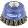 Brosse a boisseau Acier . M14 75x0,50mm nouée Osborn