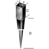 Point d'ancrage n tzn 71x900 force 1,8mm