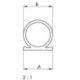 Profilé Oméga 137. silicone autocollant blanc DIY Progr..Br8xDm. 7.L6m (Par 5)