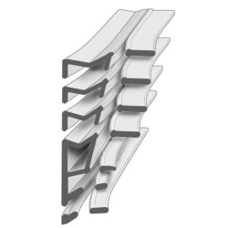 Joint 6308AC.TPE blanc 2.8-5.0 x 6.5-19.0mm DIY Progr..L 6.5mtr (Par 5)