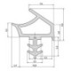 Joint pour huisserie en bois K2953 TPE beige DIY Progr..L 5mtr (Par 5)