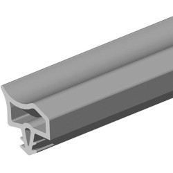 Profilé de butée de porte 3967. EV blanc DIY Progr..L 5mtr (Par 5)