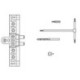 Gabarit de perçage Exacta 2pcs.PVC jaune.avec accessoires