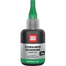 Frein de vis haute résistance. vert. 20g INBUS® Vis à haute résistance. (Par 12)