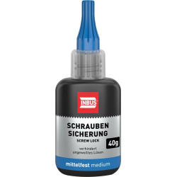 Frein de vis moyennement résistant. bleu. 40g INBUS® vis de blocage. (Par 12)