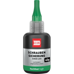 Frein de vis haute résistance. vert. 40g INBUS®. (Par 12)