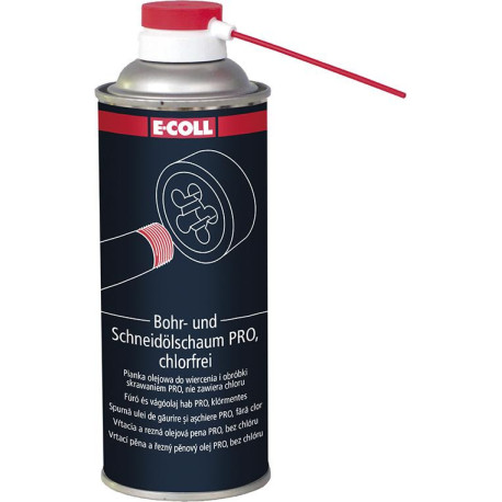 Mousse d'huile de perçage et de coupe haute performance sans chlore PRO 400ml E-COLL EE (Par 12)