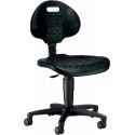 Chaise de travail TEC 20 PU-mousse noir