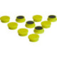 Aimant d'organisation rond jaune 20mm Eclipse
