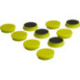 Aimant d'organisation rond jaune 30mm Eclipse