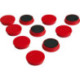Aimant d'organisation rond rouge 30mm Eclipse