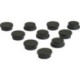 Aimant d'organisation rond noir 20mm Eclipse