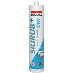 Silirub + S7000PP 300ml Anémone Mastic sanitaire Soudal (Par 150)