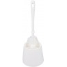 Ensemble brosse WC rond blanc