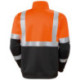 Sweat ZIP Warn. orange. Taille M.
