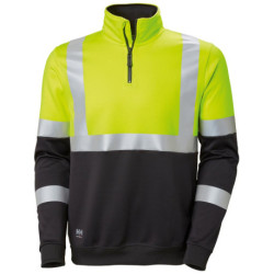 Sweat ZIP Warn. jaune. Taille M