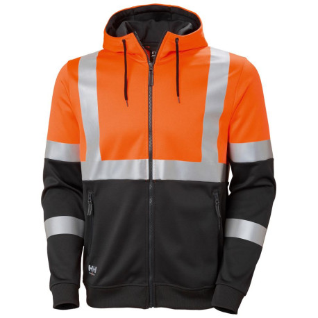 Sweat-shirt Warn. orange. Taille 2XL