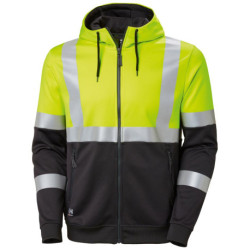 Veste Hoodie Warn. jaune. Taille XL
