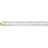 Mètre pliant plastique1mx13mm blanc 4maillons Hultafors