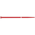 Collier de serrage en nylon rouge 100x2.5mm a100pcs SapiSelco