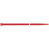 Collier de serrage en nylon rouge 100x2.5mm a100pcs SapiSelco