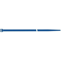 Collier de serrage en nylon bleu 200x4.5mm a100pcs SapiSelco