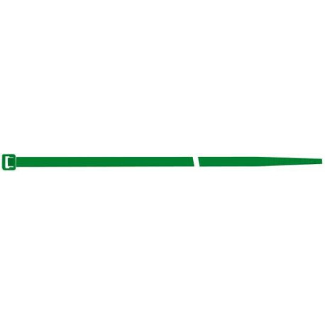 Colliers de serrage en nylon vert 140x3.5mm a100 pcs SapiSelco