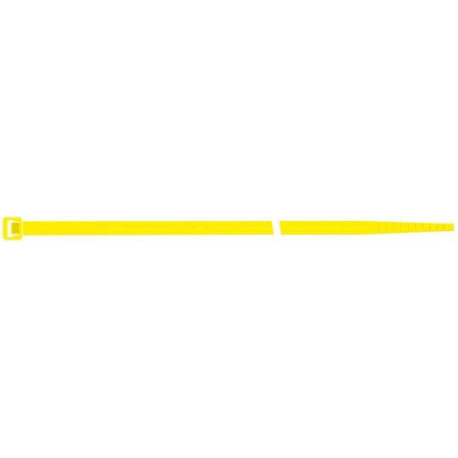 Colliers de serrage en nylon jaune 140x3.5mm a100 pcs SapiSelco