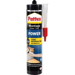 Pattex Colle Montage Power 370g Cartouche , blanc (Par 12)