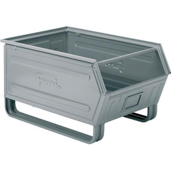 Bac acier GR.5 GRIS RAL7000 MM B-450 T-700 H-390