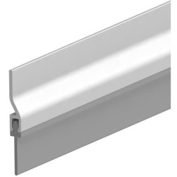 Joint de sol de porte ADS-RL à visser alu argent. H 32 x L 2500mm
