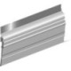 Joint de sol de porte ADS-GL à visser alu argent. H50 x L1000