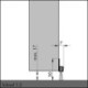 Joint de sol de porte IBS 31 à visser alu argent. H30 x L3000. BH12