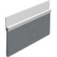 Joint de sol de porte IBS POG 80 tôle d'acier argent.H120 x L2000. BH80