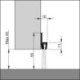 Joint de sol de porte IBS POG 55 non percé argent. H55 x L2500. BH30