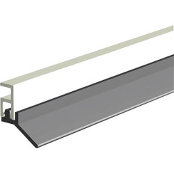 Rail d'étanchéité PTS-ULz. clouer KF blanc. H 16 x L 2100mm (Par 25)
