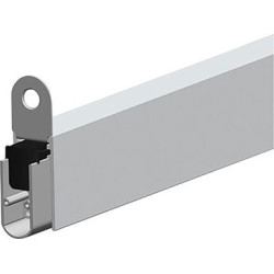 Butée de sol de porte autom. EllenMatic Soundproof avec vis de montage.argent.L1028