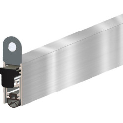 Joint de sol de porte automatique EllenMatic Uni-P avec. Cadre de montage. argent.L833