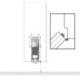 Joint de sol de porte automatique EllenMatic Uni-P avec. Cadre de montage. argent.L958