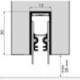 Joint de porte auto EllenMatic Optimal avec vis de montage. argent.L708
