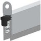 Joint de sol EllenMatic Optimal avec vis de montage. argent.L958