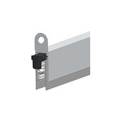 Joint de sol de porte EllenMatic Optimal avec vis de montage.argent.L1208