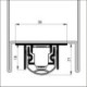 Joint de sol automatique EMFerro 2 IP sans vis de montage argent.L1130 (Par 10)