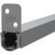 Joint de sol de porte automatique EMFerroS2 IP avec. Patte de montage. argent.L830 (Par 10)