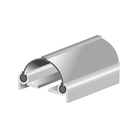 Profilé de porte va-et-vient DNP 75mm PVC sw. L 2500mm