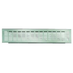 Grille aération ,400x100 0 51 5841,Alu F1+9016blanc