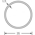 HT-Tube rond ,35mmØ, 0 66 6801,F69 matt