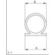 Joint profil 137 pour mon. Silicone blanc. Br7x Dm. 5.5. L100m