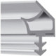 Joint d'huisserie en bois K2953 à fraiser TPE blanc. L 100mtr